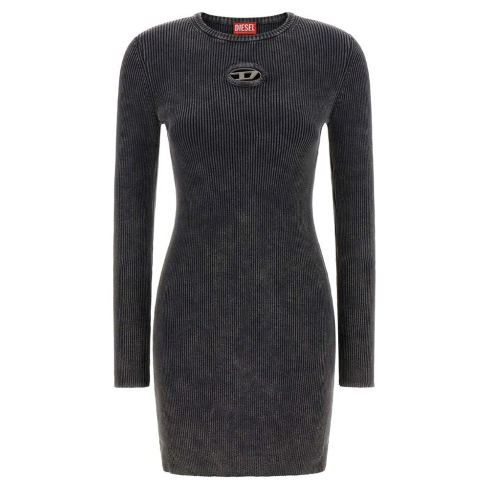 Diesel Black Cotton Short Women's Dress